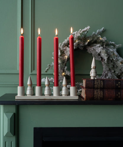 Ljusstake Tomte Beigemelerad