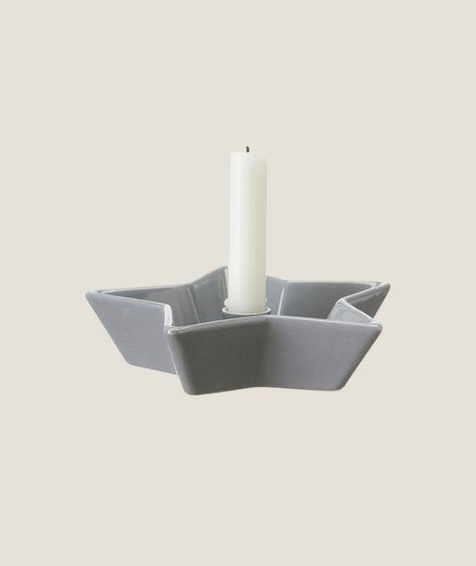 Nellie Stjärnljusstake Grå