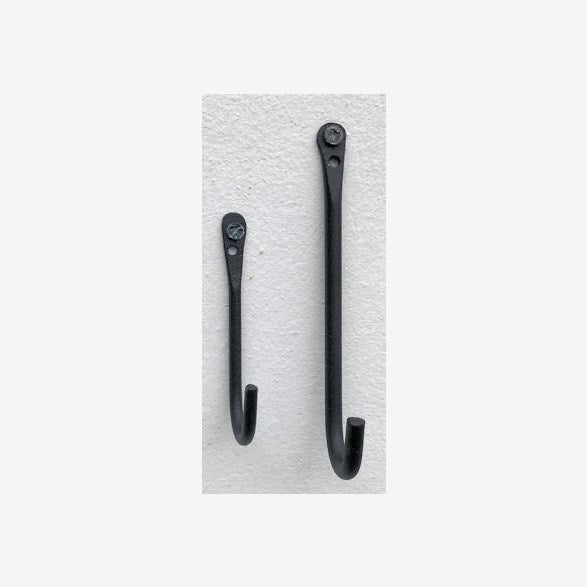 Väggkrok rund 7,5 cm svart