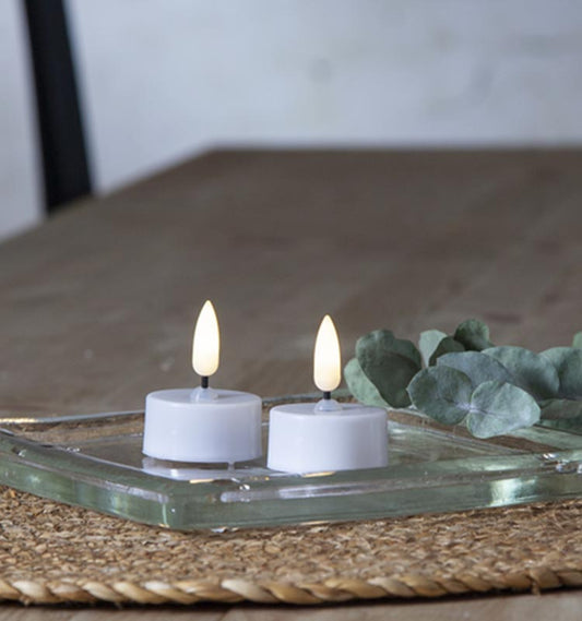 LED värmeljus 2-pack varmvit