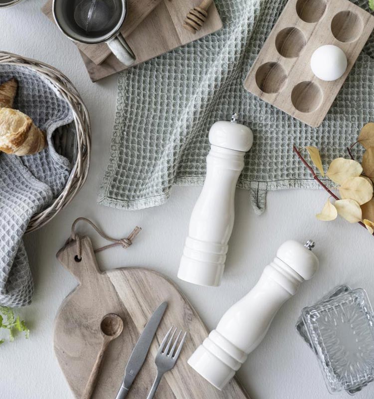 Salt & Pepparkvarn 2 set vit