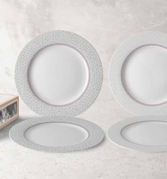 Laura Ashley Tallrik 4-set Wild Clematris 26 cm