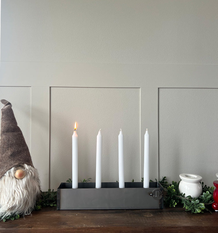 Ljuslåda Anneli - Liten med ljushållare 4 st