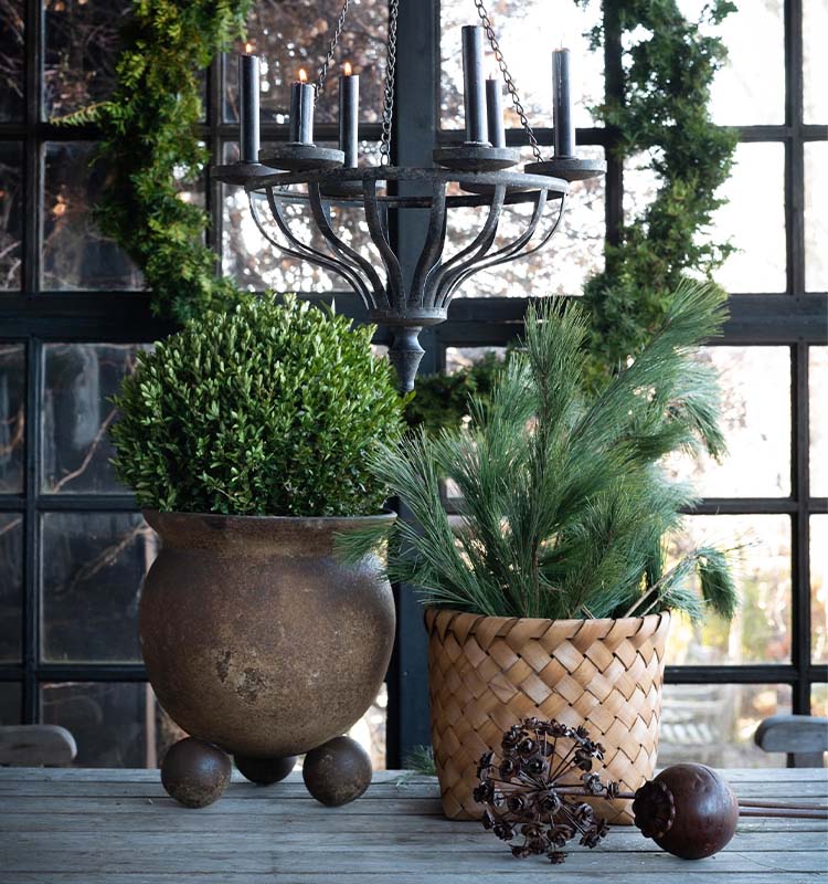 Anya Kruka Rost med kulfötter 34x39 cm