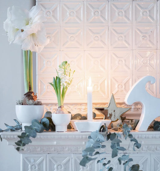 Nellie Stjärnljusstake Grå