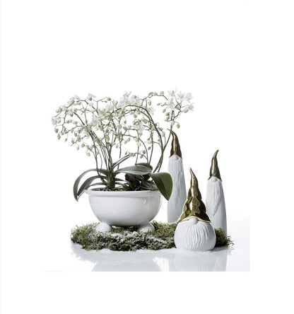 Tomte Bengt Vit/Guld