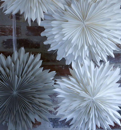 Spiky stjärna M vit