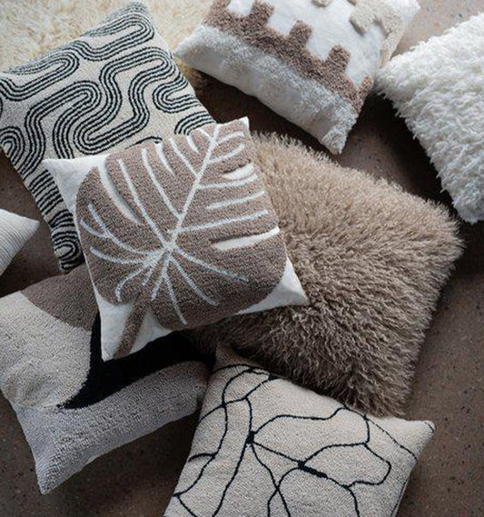 Kuddfodral Curly sand