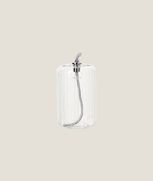 Oljelampa Cylinder formad Randig M