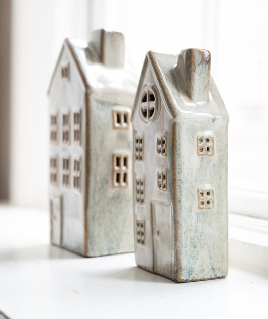 LED Hus Offwhitemelerad 2-Set