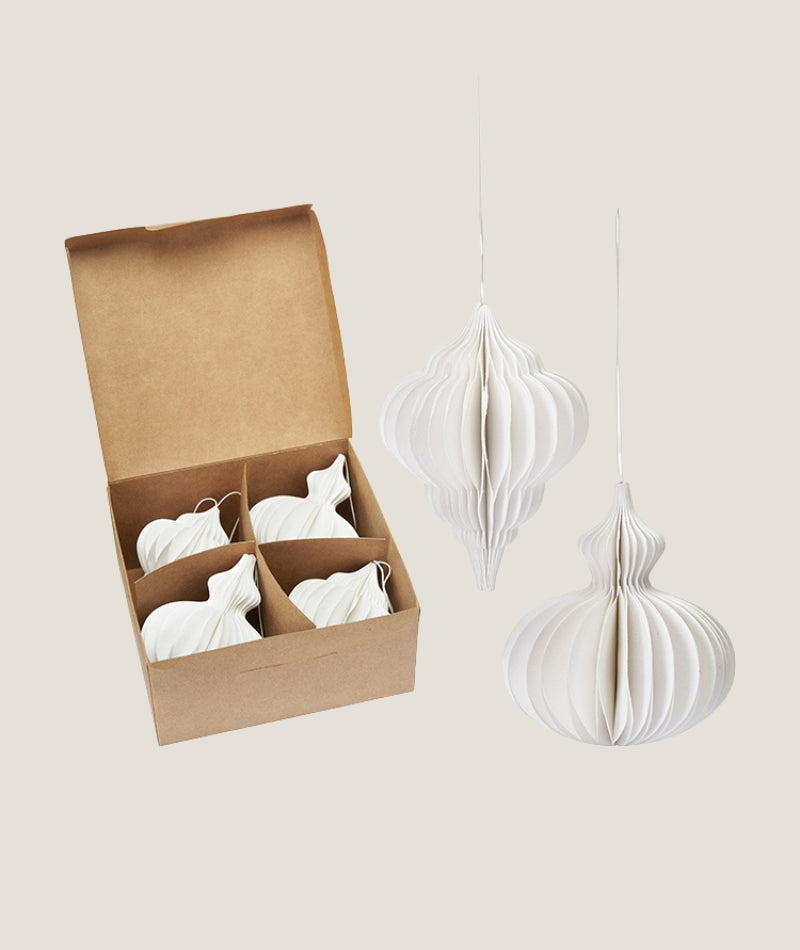 Julhänge i box mix vit