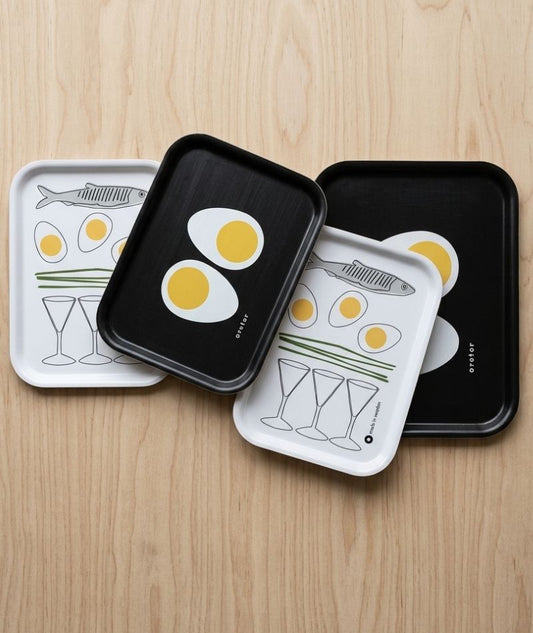 Serveringsbricka Ägghalvor