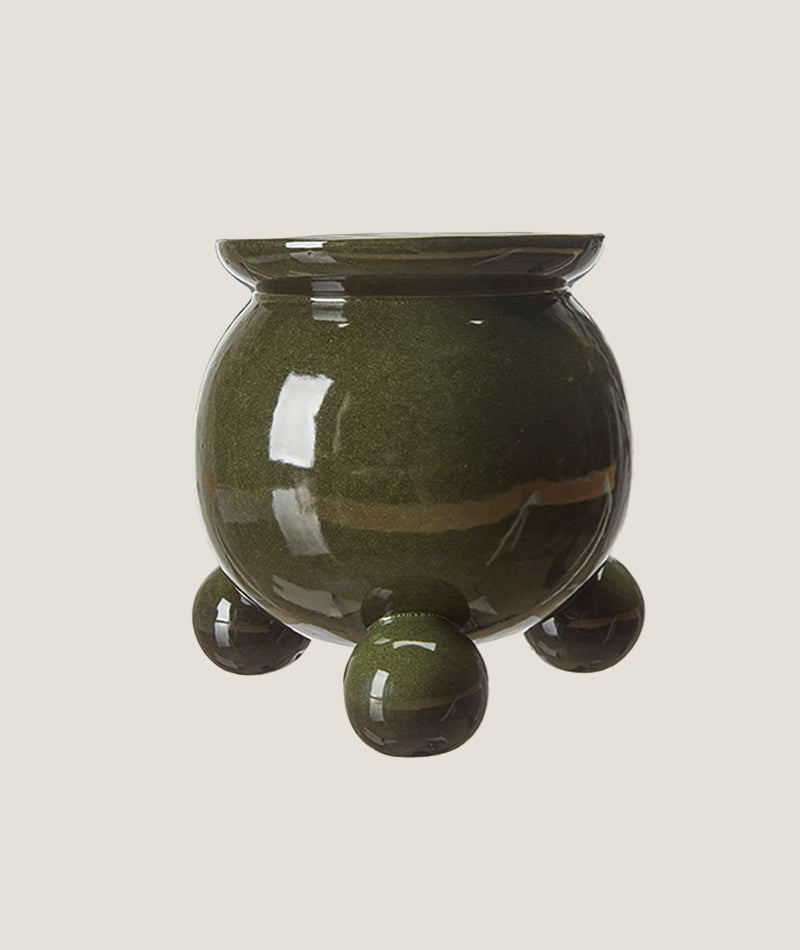 Anya kruka grönmelerad M med kulfötter