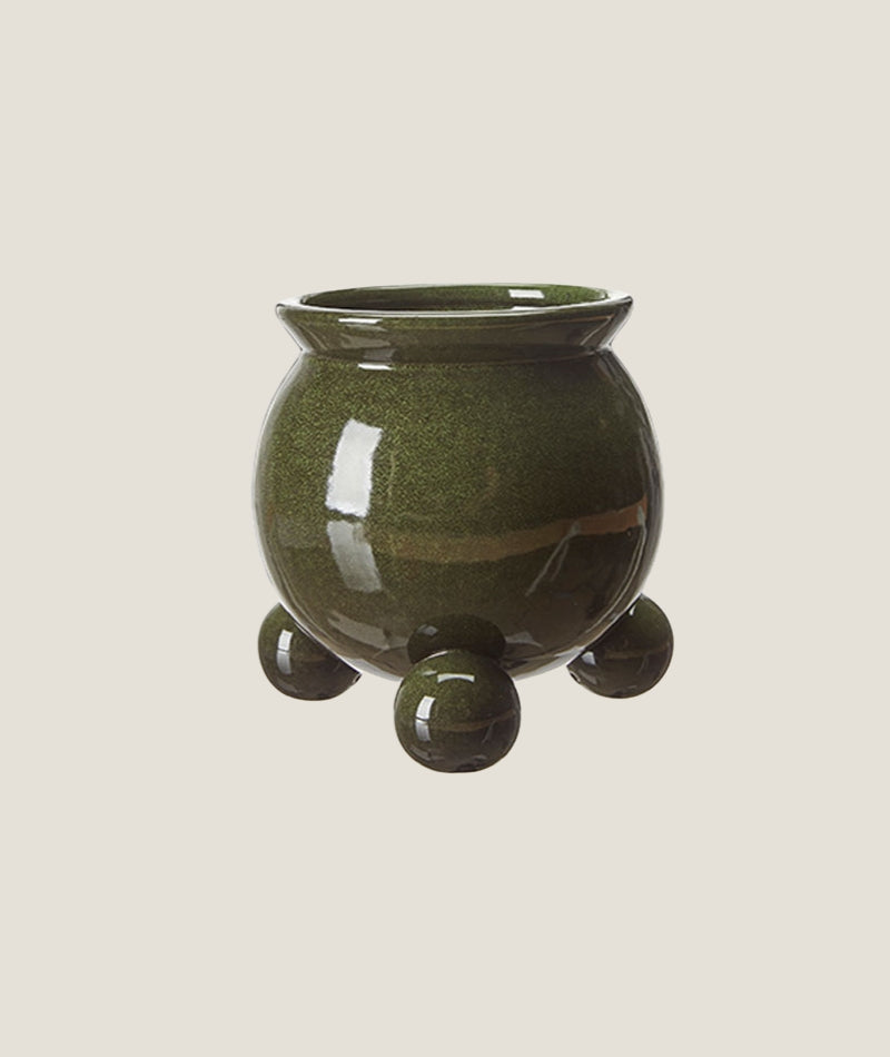 Anya kruka grönmelerad S med kulfötter