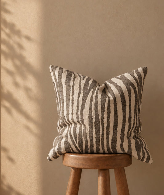 Marty kuddfodral Grå Zebra