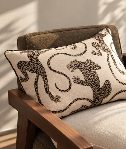 Kuddfodral Patsy Creme Leopard