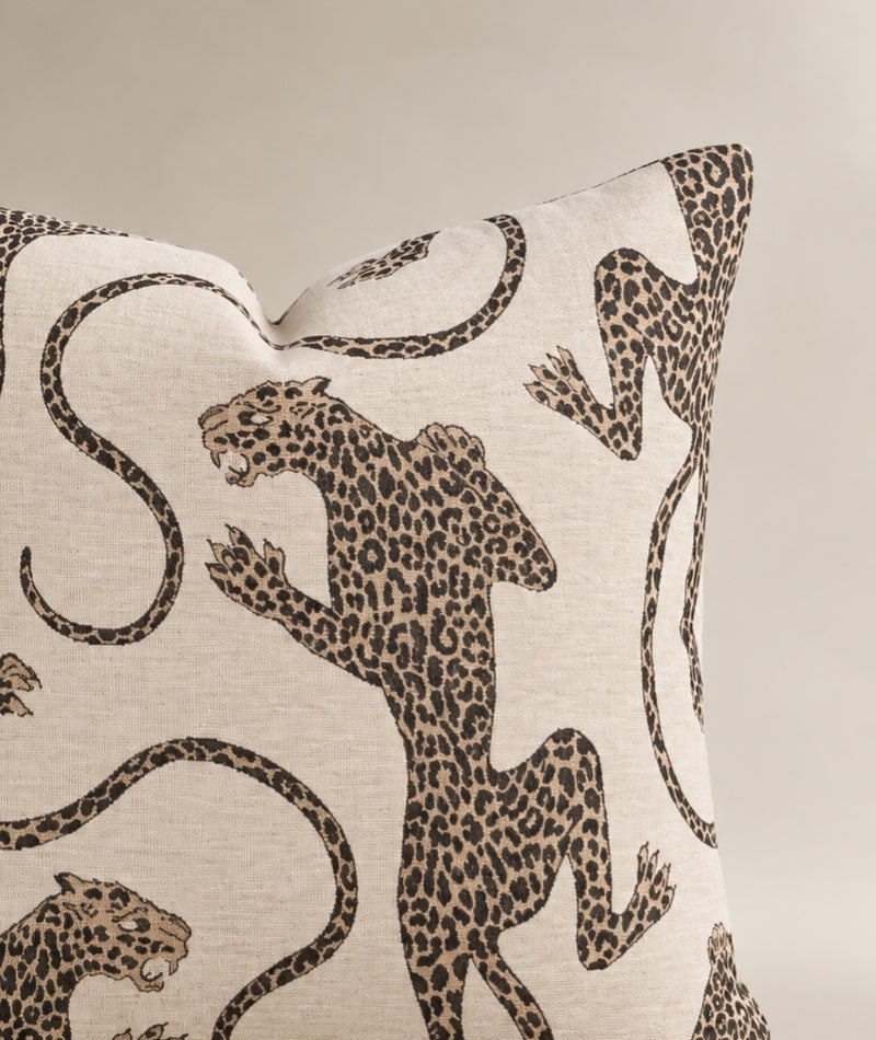 Kuddfodral Patsy Creme Leopard