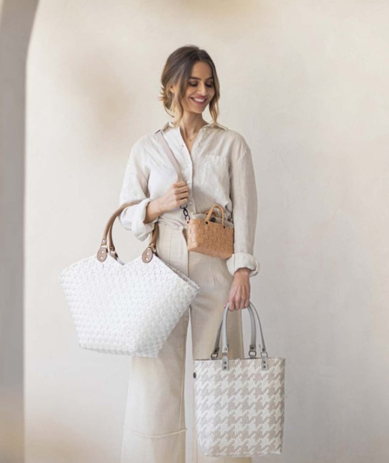 Handed By Myfair Shopper ljusgrå / champange XS