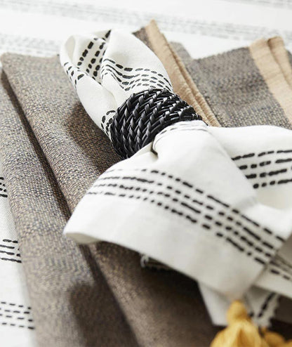 Servettring 2-pack Zoe svart