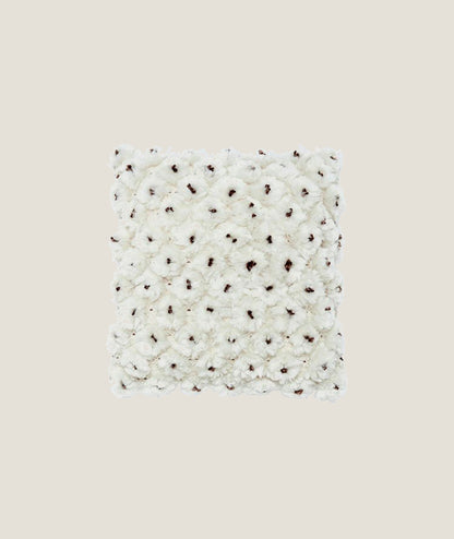 Lena kuddfodral Nogat/ Vit