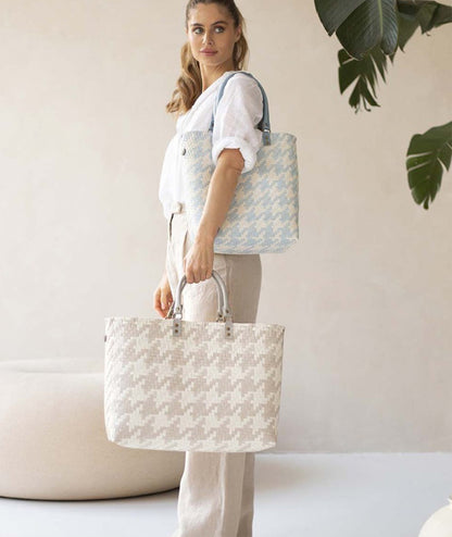 Handed By Myfair grand Shopper ljusgrå / champange L