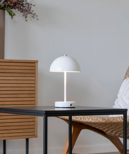 Holt LED Bordslampa uppladdningsbar Vit